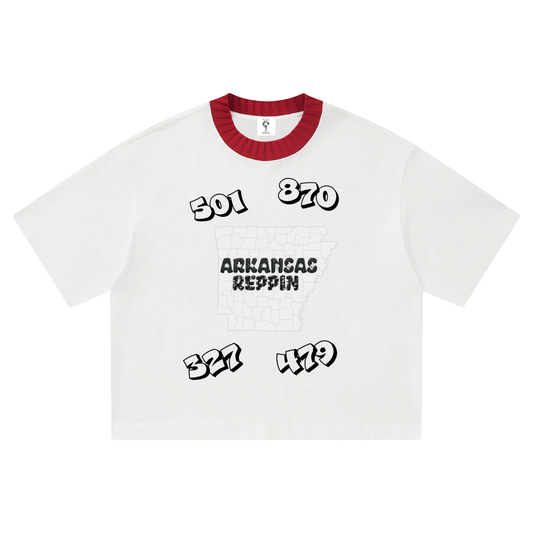 ArkansasAreaCodes-Unisex Heavyweight Boxy T-Shirt