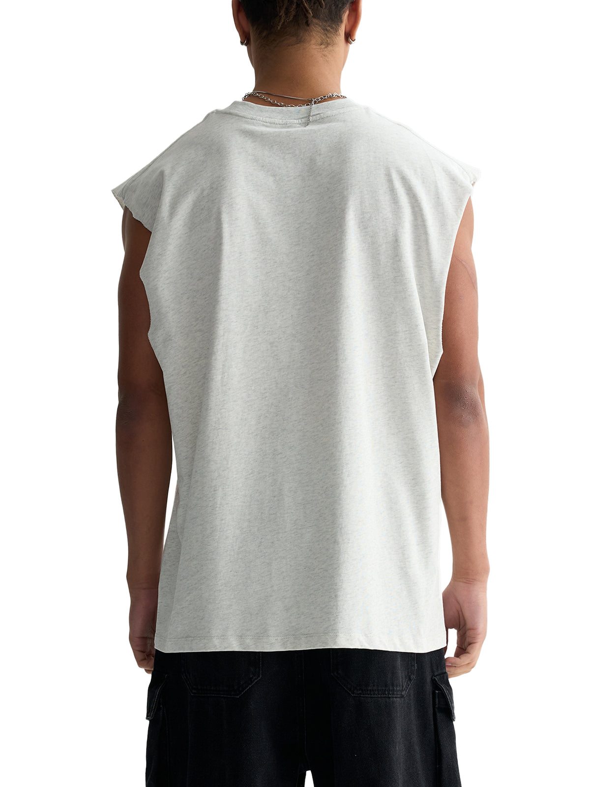 Reppin MIA 305-Raw Edge Cotton Tank Top