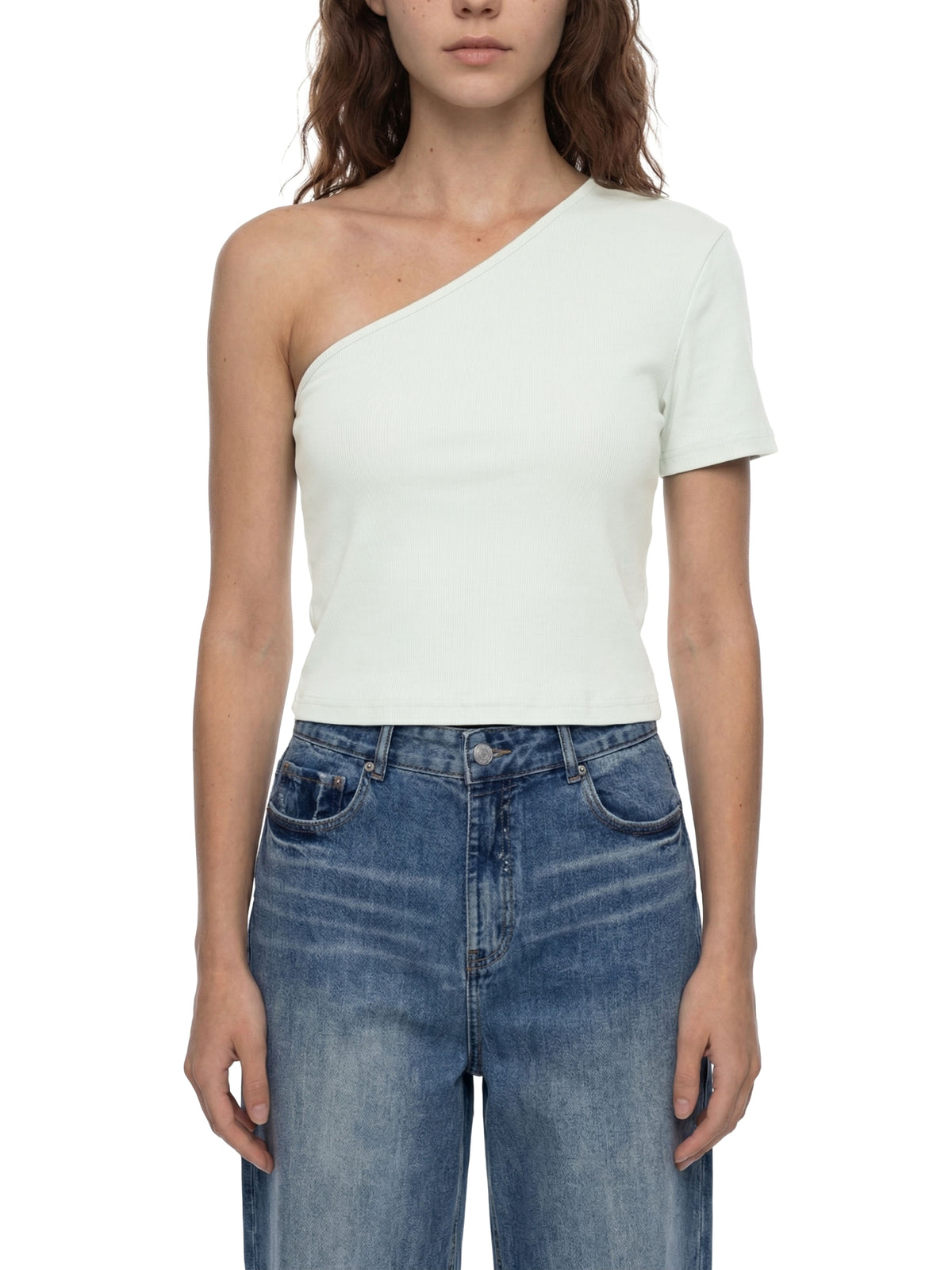 AlabamaResident-Women's One-Shoulder Crop T-Shirt