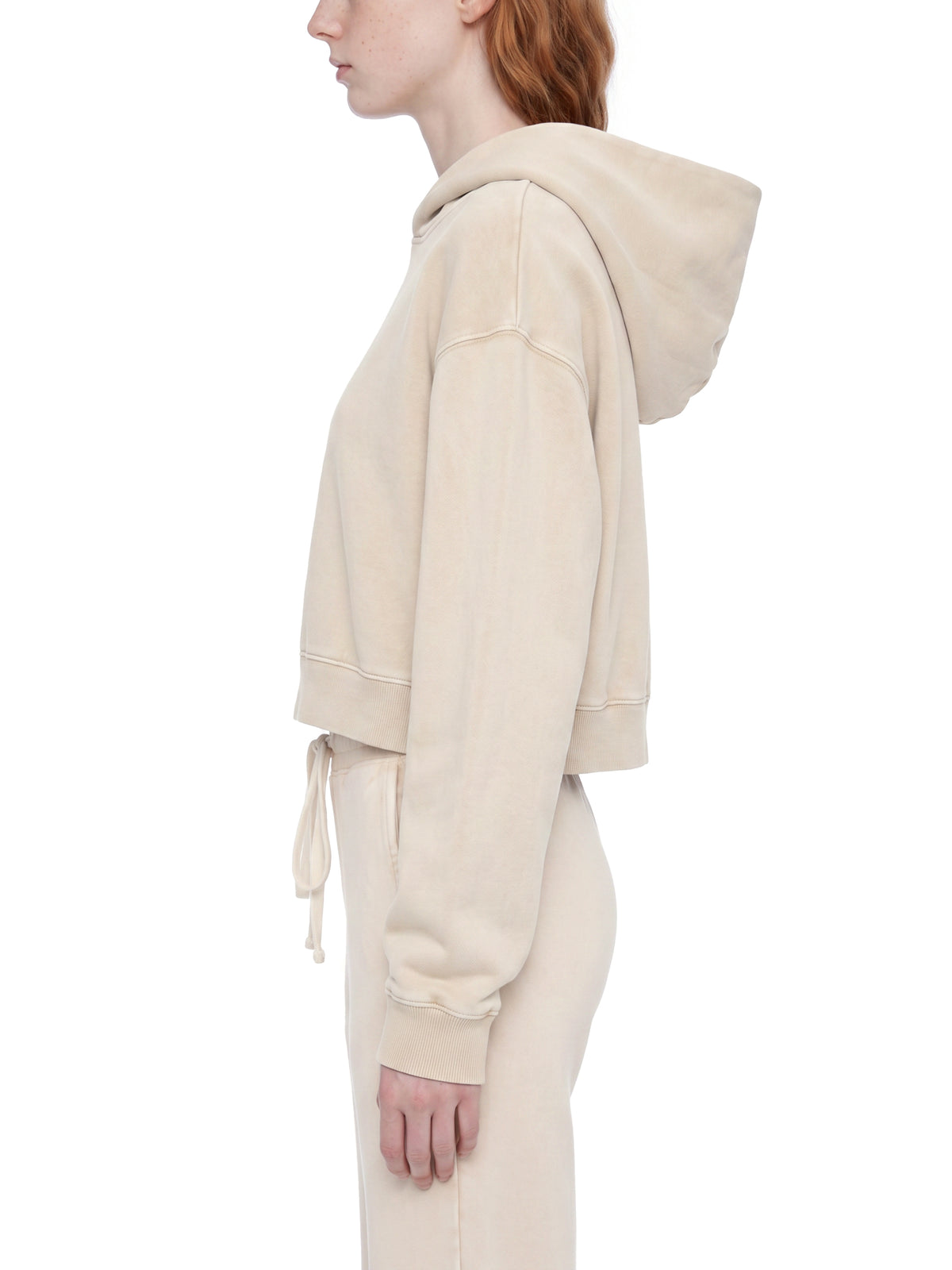 Loyal&Beauty-Women’s Mineral Washed Crop Hoodie