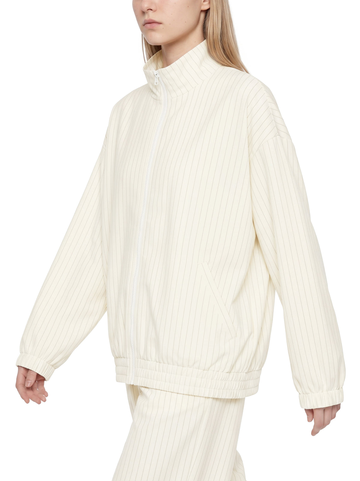 WomensReppinSeattleQueen-Unisex Striped Full-Zip Track Jacket