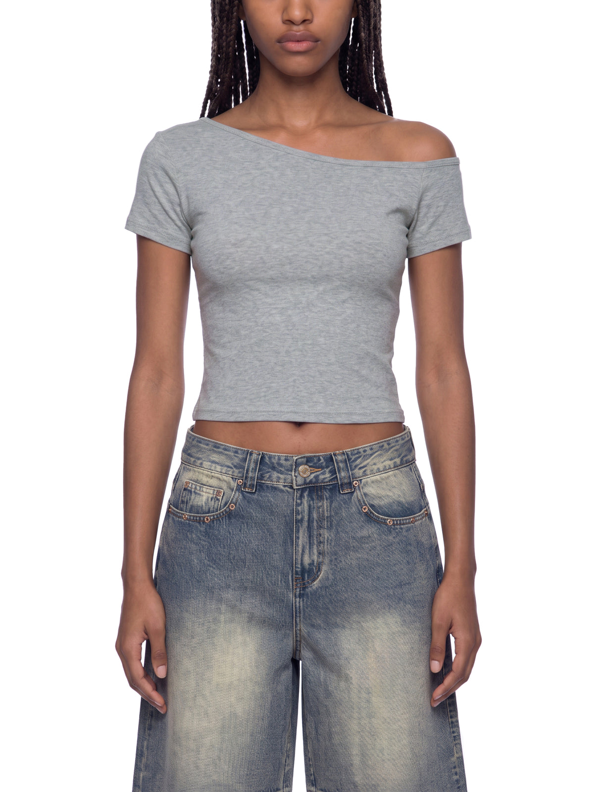 GeorgiaReppin-Women’s Off-the-Shoulder T-Shirt